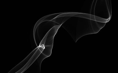 Parlayan soyut dalgalar ve soyut arkaplan ile koyu soyut arkaplan