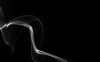 Parlayan soyut dalgalar ve soyut arkaplan ile koyu soyut arkaplan