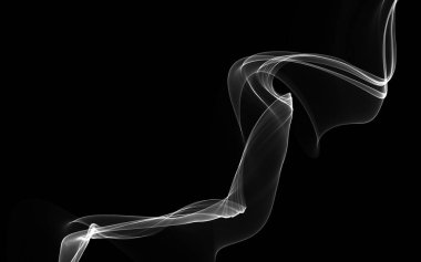 Parlayan soyut dalgalar ve soyut arkaplan ile koyu soyut arkaplan