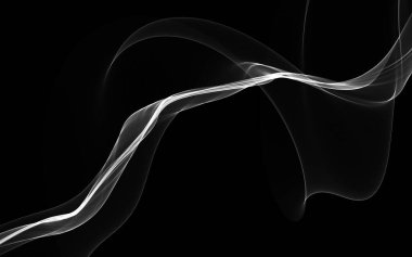 Parlayan soyut dalgalar ve soyut arkaplan ile koyu soyut arkaplan