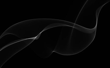 Parlayan soyut dalgalar ve soyut arkaplan ile koyu soyut arkaplan