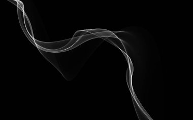 Parlayan soyut dalgalar ve soyut arkaplan ile koyu soyut arkaplan