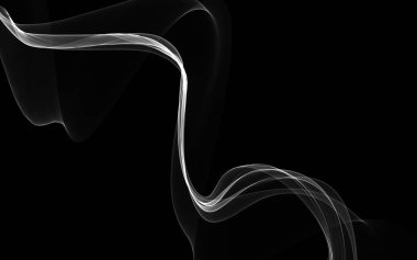 Parlayan soyut dalgalar ve soyut arkaplan ile koyu soyut arkaplan