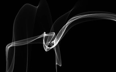 Parlayan soyut dalgalar ve soyut arkaplan ile koyu soyut arkaplan