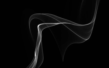 Parlayan soyut dalgalar ve soyut arkaplan ile koyu soyut arkaplan