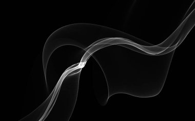 Parlayan soyut dalgalar ve soyut arkaplan ile koyu soyut arkaplan