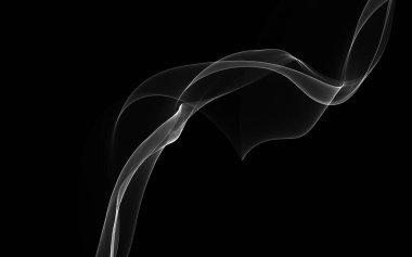 Parlayan soyut dalgalar ve soyut arkaplan ile koyu soyut arkaplan