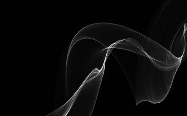 Parlayan soyut dalgalar ve soyut arkaplan ile koyu soyut arkaplan