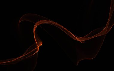 Parlayan soyut dalgalar ve soyut arkaplan ile koyu soyut arkaplan