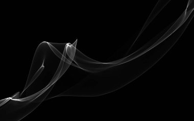 Parlayan soyut dalgalar ve soyut arkaplan ile koyu soyut arkaplan