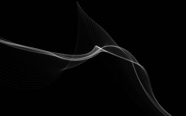 Parlayan soyut dalgalar ve soyut arkaplan ile koyu soyut arkaplan