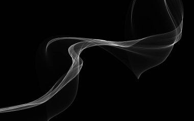 Parlayan soyut dalgalar ve soyut arkaplan ile koyu soyut arkaplan