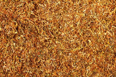 Kahverengi tütün dokusu, kuru tütün