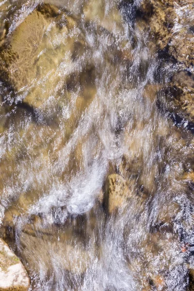 Water Flow Mountain Stream Blurry Reflectio — Stock Photo, Image