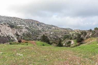 view of avakas gorge in cyprus, natural landscap clipart