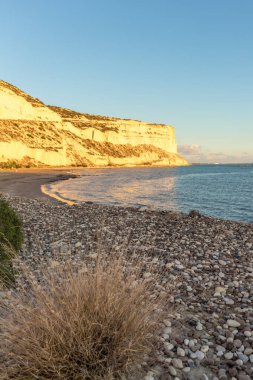Cypru, Zapallo Körfezi sahilinde güzel bir gün batımı.