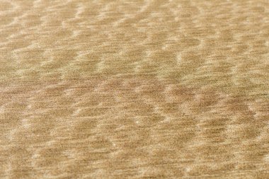 Deniz dalgaları tarafından yaratılmış soyut bir kum desenini yakalayan fotoğraf, kumların karmaşık dokusunu büyüleyici ve sanatsal bir şekilde gösteriyor.