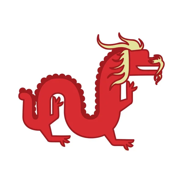 chinese dragon icon logo vector illustration design