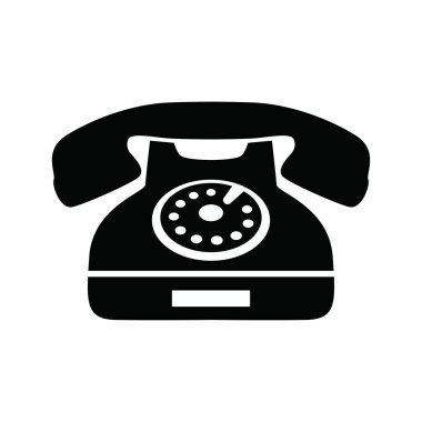 Telefon simgesinin vektör illüstrasyonu
