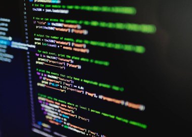 Ekranda programlama kodu