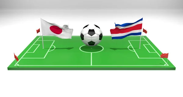 Japon Costa Rica Football Match Coupe Monde Fifa Qatar 2022 — Photo