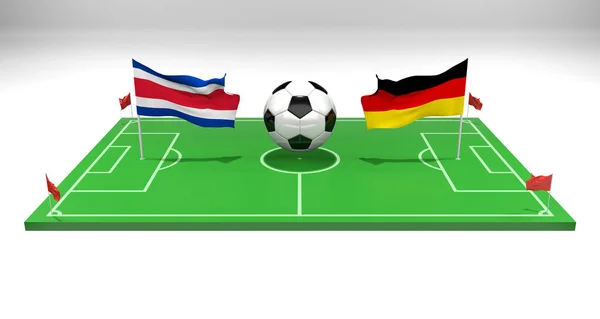 Коста Рика Германия Футбольный Матч Чемпионат Мира Футболу Катар 2022 — стоковое фото