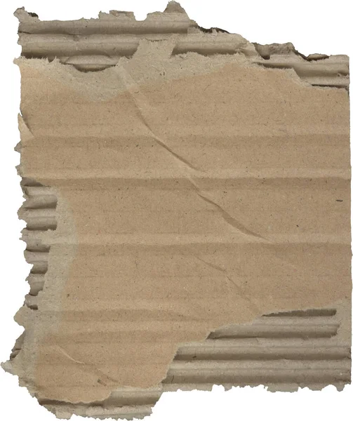 Textures Carton Déchiré Morceau Papier Cartonné — Photo