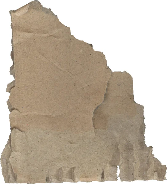 Roztrhané Lepenkové Textury Kus Lepenkového Papíru — Stock fotografie