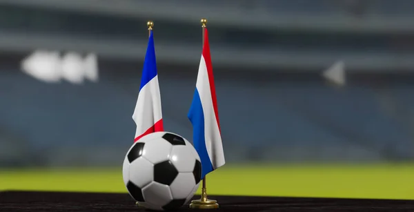 Чемпионат Европы Футболу 2024 Года Между Сборными Франции Нидерландов Франция — стоковое фото