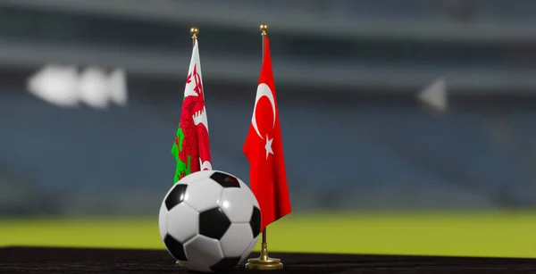 Uefa Euro 2024 Fútbol Gales Turquía Clasificación Del Campeonato Europa — Foto de Stock