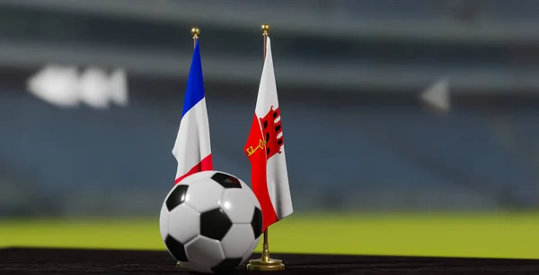 Uefa Euro 2024 Voetbal Frankrijk Gibraltar Europees Kampioenschap Kwalificatie Frankrijk — Stockfoto