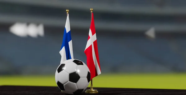 Чемпионат Европы Футболу Евро 2024 Финляндия Дания Квалификация Чемпионата Европы — стоковое фото