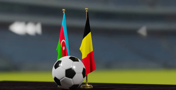 Uefa Euro 2024 Soccer Azerbaijan Βέλγιο Ευρωπαϊκό Πρωτάθλημα Προκριση Azerbaijan — Φωτογραφία Αρχείου