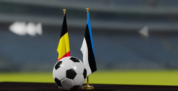 Uefa Euro 2024 Voetbal België Estland Europees Kampioenschap Kwalificatie België — Stockfoto