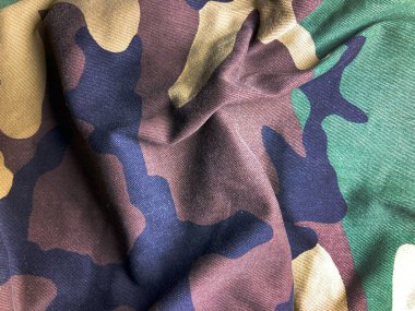Doku kamuflajı kumaş dokusu pürüzsüz, kamuflaj arka planı