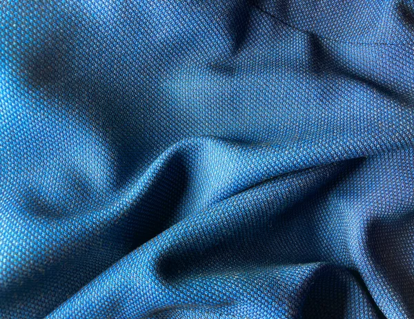 Blue fabric texture seamless, Blue background