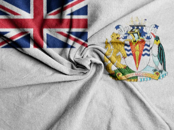 イギリス領南極準州の布旗 イギリス領南極準州の国旗 — ストック写真