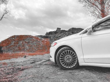 2015 Ford Füzyon Titanyum 2.0 ekoboost. Erivan, Ermenistan - 15 Nisan 2023