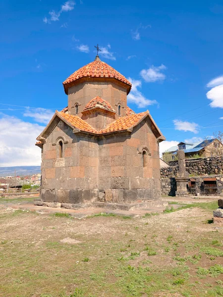 Igreja Vermelha Igreja Santa Mãe Deus Localizada Cidade Ashtarak Aragatsotn — Fotografia de Stock
