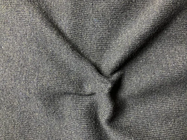 Warna Abu Abu Kain Tekstur Kain Mulus Dengan Lipatan — Stok Foto