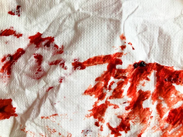 Ματωμένο Χαρτί Ίχνη Ρεαλιστικού Αίματος Θρυμματισμένη Παλιά Χάρτινη Υφή Πιτσιλιές — Φωτογραφία Αρχείου