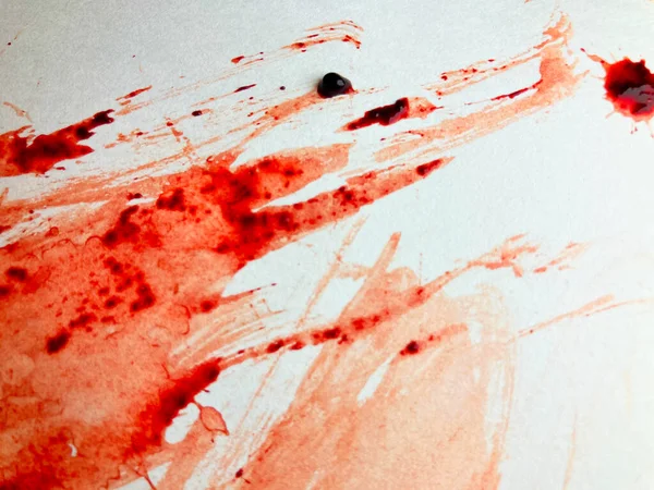 Ματωμένο Χαρτί Ίχνη Ρεαλιστικού Αίματος Τσαλακωμένη Υφή Χαρτιού Πιτσιλιές Αίματος — Φωτογραφία Αρχείου