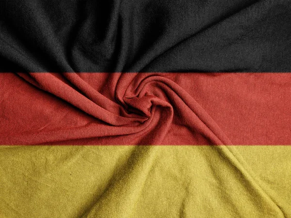 Bandeira Tecido Alemanha Bandeira Nacional Alemanha — Fotografia de Stock