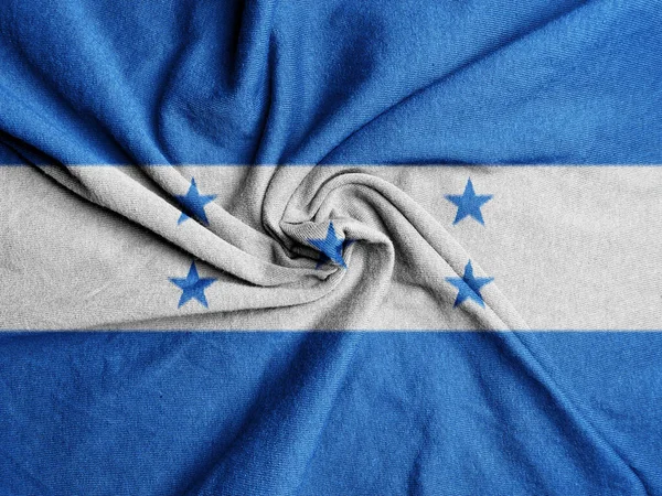 Ύφασμα Της Ονδούρας Εθνική Σημαία Της Ονδούρας — Φωτογραφία Αρχείου