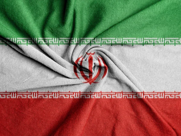 stock image Fabric Flag of the Iran, National Flag of the Iran