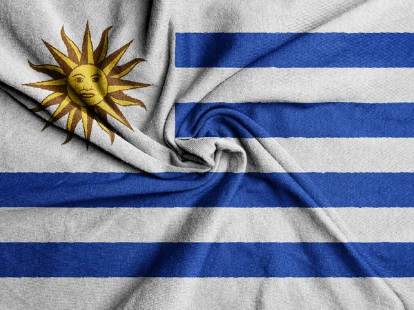 Σημαία Της Ουρουγουάης Εθνική Σημαία Της Ουρουγουάης — Φωτογραφία Αρχείου