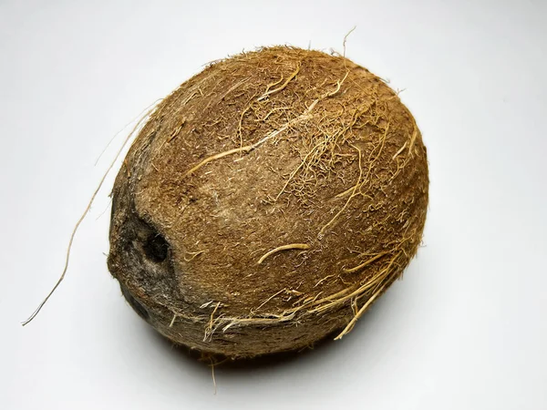 Kokosnötter Isolerad Vit Bakgrund — Stockfoto