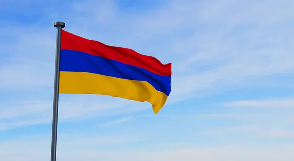 亚美尼亚国旗 亚美尼亚国家假日 亚美尼亚国旗 3D工作 — 图库照片