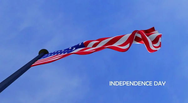 Amerikansk Flagga Amerikansk Nationaldag Juli Självständighetsdagen Amerikansk Flagga Arbete — Stockfoto