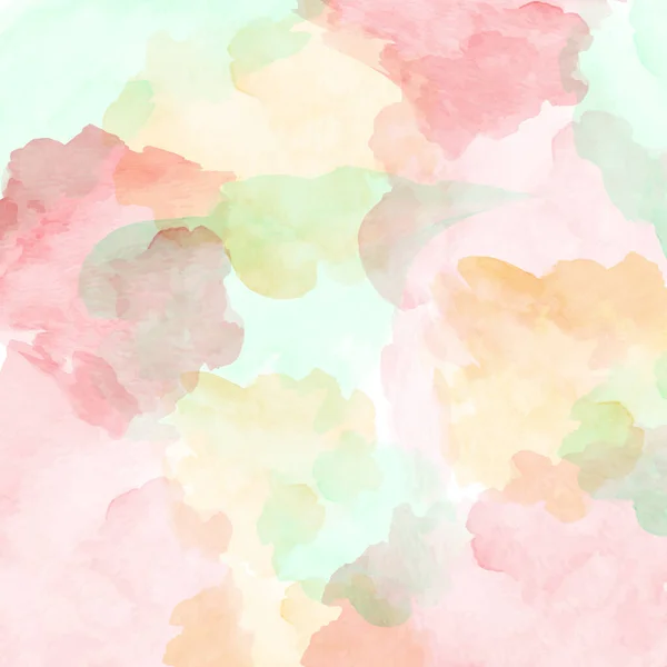Pastellfarbener Aquarell Hintergrund Farbig Kühlen Tönen Vektor — Stockvektor